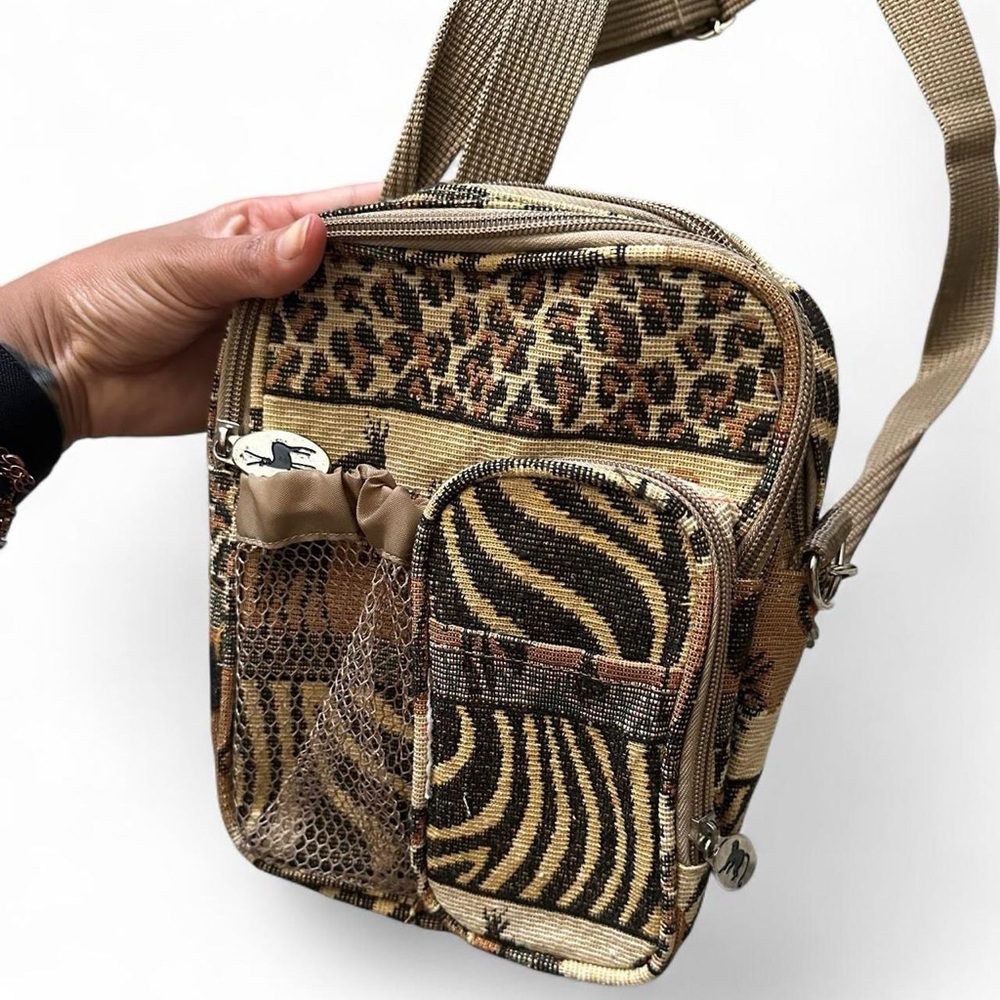 Y2K Safari Express Stylish Animal Print Bag